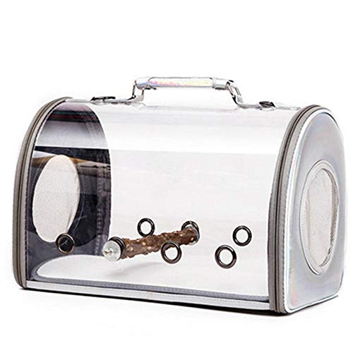 Bird Carriers Portable Bird Carrier Transparent Breathable Travel Cage Tote Bag Parrot Handbag Outdoor Pet Travel Houlder Bag 1Pcs