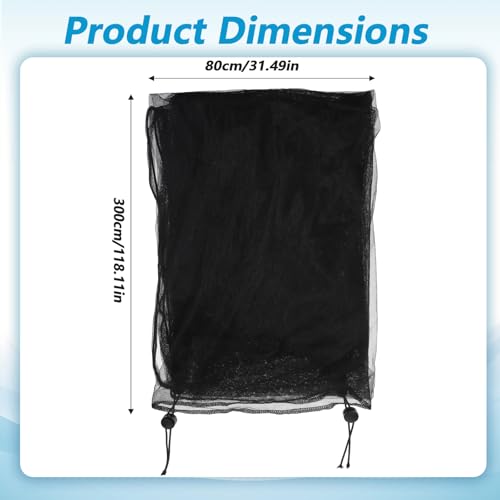 Large Bird Cage Seed Catcher 31 x 118 inches Adjustable Soft Airy Skirt Guard Birdcage Nylon Mesh Net, Birdcage Cover Skirt Seed Guard for Parrot Parakeet Macaw Round Square Cages - color: Black