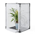 Large Monarch Butterfly Habitat Cage, Insect Mesh Cage 24" x 24" x 36" | Outdoor Insect Mesh Enclosure Terrarium - style: Poles Slide Through Cover 36" Tall
