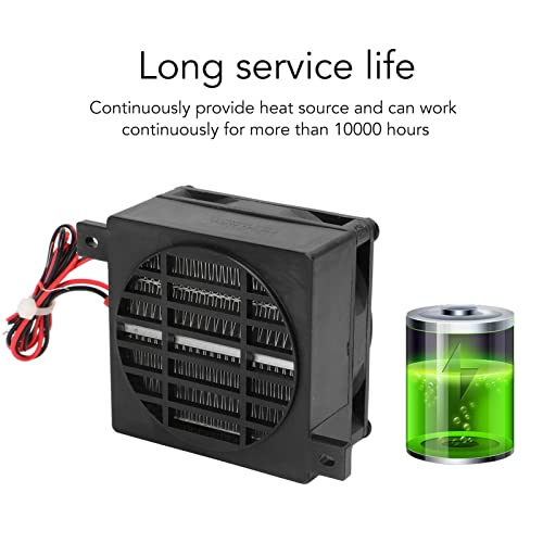24V 100W PTC Car Fan Heater Constant Temperature Heating, Fast Heat up, Small Space Heating Incubator