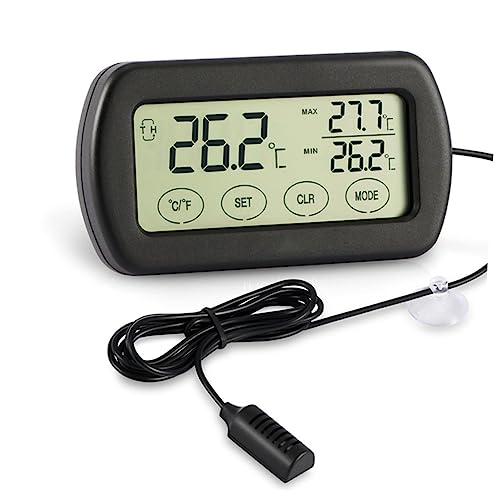 Outanaya LCD Digital Thermohygrometer Egg Incubator Probe Reptile Tank Thermometer