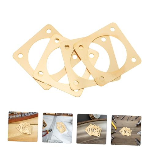 SUPVOX 4Pcs Metal Birdhouse Opening Protectors Durable Sparrow House Predator Guards with Inner Diameter for Enhanced Bird Safety and Comfort