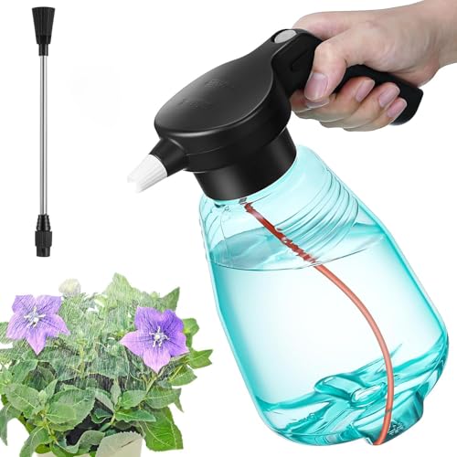 0.5 Gallon Electric Spray Bottle Plant Mister Green Style | Rechargeable Battery Powered Sprayer with Adjustable Spout, for Indoor Outdoor Plants, Gardening and Cleaning - style: Green Style