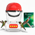HummViewer Wearable Hummingbird Hat Feeder - Humm Viewer Mask, Helmet Feeder for Head with Face Shield, Bird Viewing Experience for Men & Women Includes Expert Guide
