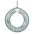 Peanut Bird Feeder, Hanging Feeder Round Metal Whole Wild Bird Feeder with Hanging Hook for Outdoor Birds and Squirrels Feeding Rust & Proof - color: 1 Pack