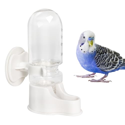 Automatic Pet Bird Water Feeder, Bird Water Dispenser for Cage, Bird Cage Suspended Automatic Water Dispenser, Bird Feeders for Parakeet Budgie Cockatiel Lovebirds Canary Finch (70ml) - size: 70ml