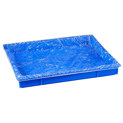 Tondiamo 50 Pcs Cage Liners for Small Animals Disposable Hamster Tray Clear Box Leak Proof Guinea Pig Cage Liner Bag Litter Toilet Film for Rabbit Bunny Hamster Hedgehog (Medium) - size: Medium
