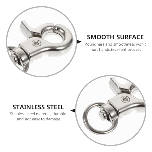 balacoo 10 Pcs Bird Cage Door Lock Buckles Pet Cage Safety Clips Anti-Escape Hook Clips for Parrot Cages Small Medium Large Birdcage Use 1.18 X 0.59 X 0.19 in