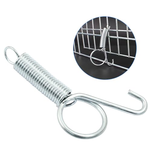 20Pcs Spring Latch Hook Pet Door Latch | Spring Cage Latch, Cage Lock, Metal Finger Spring Door Hook, For Rabbits Birds Dogs Cats Squirrels Small Animals