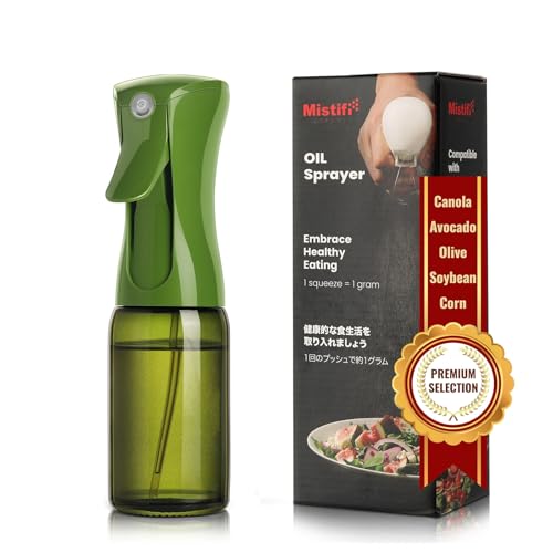 Oil Sprayer 150ml glass bottle Refillable Premium Dark Green Glass Bottle for Healthy Cooking & Baking Even Oil Control for Healthy Nonstick Cooking (PS642) - style: Premium Dark Green 642