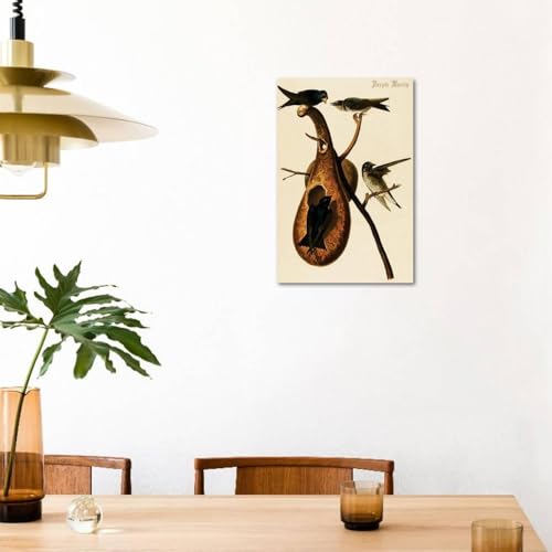 ART.COM Wall Art Print Purple Martin by John James Audubon, 24" x 36" - color: Print Only, size: 36L" x 24W", style: Unframed