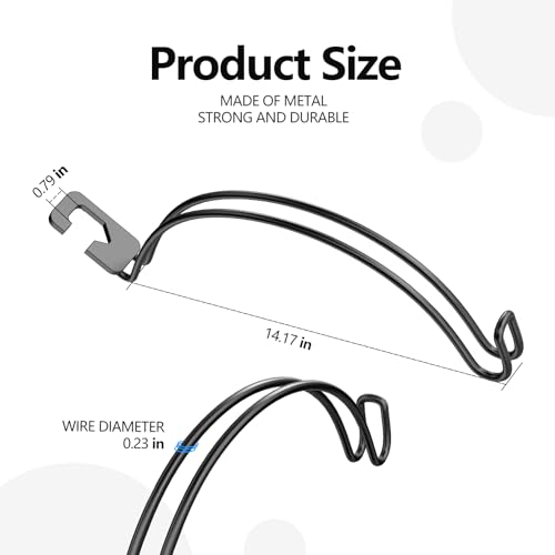 Shepherds Hook Add On Arm, Doubles Hanging Space,0.4-0.79 in | Shepherds Hook Extension Arm Fits Shepherds Hooks and Standard Poles