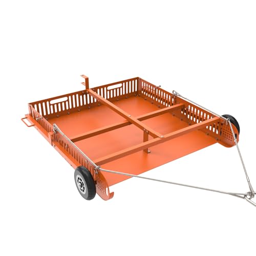 2 in 1 Horse Paddock Cleaner and Trailer | Tow-Behind Trailer Horse Manure Scoop, 2 in 1 Field Cleaner & Scooper for Paddock, Horse Pasture