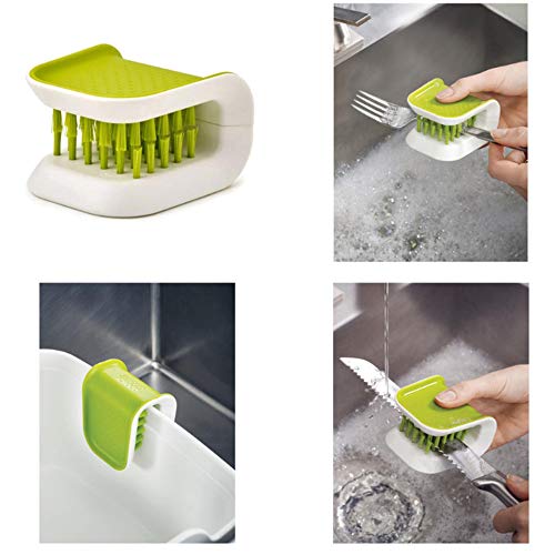 Blade Brush Knife Cleaner Non-Slip Cutlery Cleaner Brush Kitchen Washing Chopsticks Knife and Fork Brush