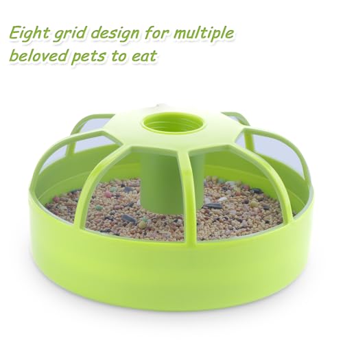 2 Pack Chicken Feeder Poultry Food Dispenser Chicken Plastic Water Feeder for Small Poultry Chicken Duck Pigeon Quail Bird