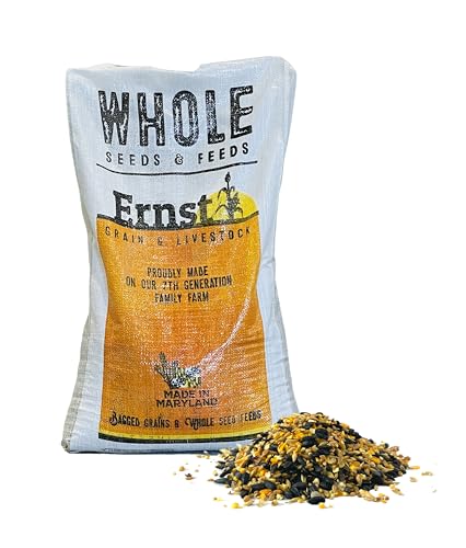 Ernst Grain & Livestock Bird and Wildlife Feed – Perfect for Birds, Ducks, Squirrels, Turkeys, Rabbits, Geese, and Deer – Non-GMO Wild Animal & Bird Feed for Outside Feeders (25lb Bag) - size: 25 Pound (Pack of 1)