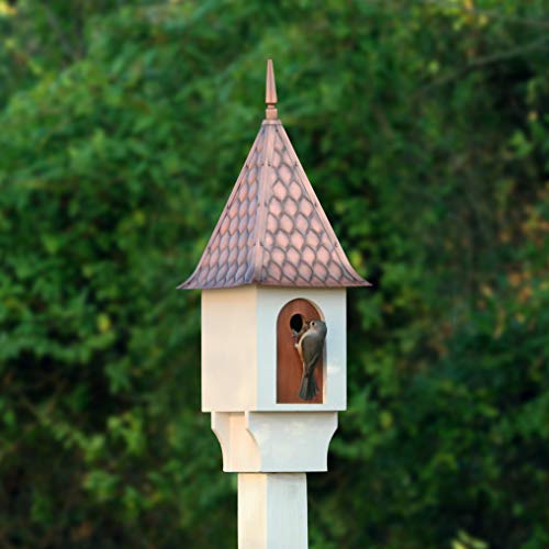 Chateau Bird House – Pure Copper Diamond Pattern Roof by Good Directions - style: Chateau