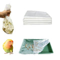 100 Pcs Bird Cage Litter Tray Liners, Disposable Plastic Film | 19.6 × 11.8 Inches Litter Tray Liners for Small Birds Parrots, Dwarf Rabbits, Canaries, etc.