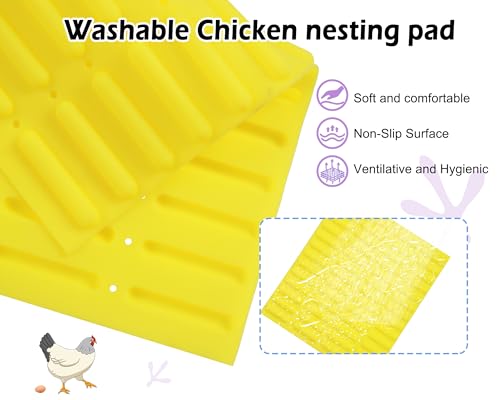 Chicken Nesting Box, Waterproof Hens Nesting Boxes with Chicken Nesting Pads for Laying Eggs, Wall Mount Nesting Boxes for Chickens, Duck, Rabbit, Poultry (Red) - color: red, size: 15.7"D x 14.3"W x 17.3"H