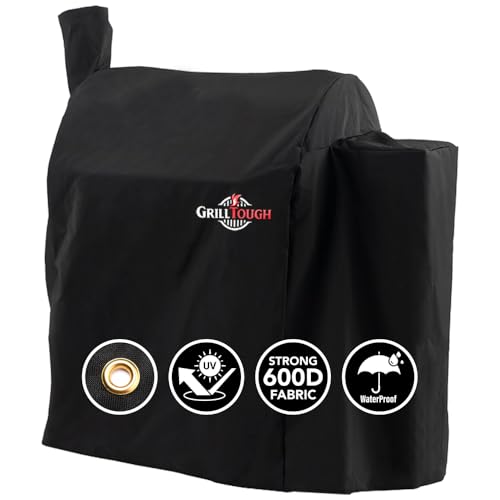 Heavy Duty Smoker Cover, Adjustable Straps, Black | Waterproof, Weather Resistant, UV & Fade Resistant, Heavy Duty Protection, Adjustable Straps, Outdoor Grill Cover, Secure Fit - color: Black, size: 41''L x 22''W x 49''H