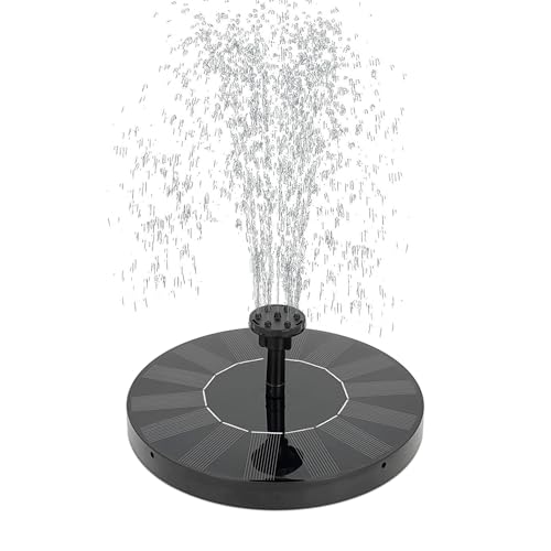 Solar Fountain for Bird Bath, 1.4W Floating Water Pump, 6 Nozzles