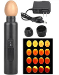 Bright Cool LED Light Egg Candler Tester Candler Candling Lamp, Egg Candler LED Light for Monitoring Eggs Development with 2 Soft Rubber (Battery Box)