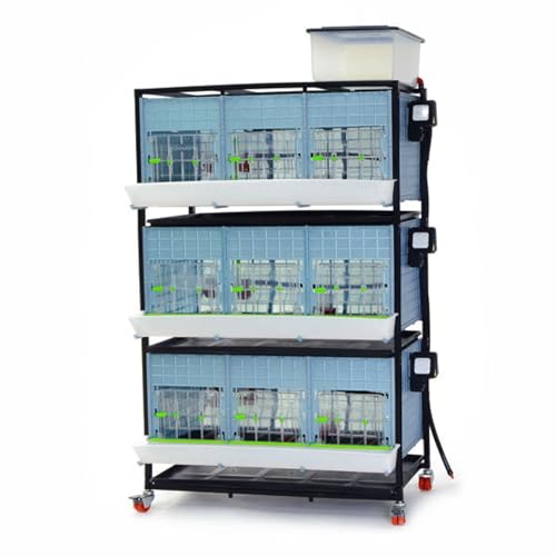 Hatching Time 15" Chick Brooders – Stackable & 2-Section Options, Automatic Heating, Easy-Clean Tray, Includes Feeders & Drinkers, Perfect for Quail, Chickens, Ducks & Baby Birds (3 Layer) - style: 3 Section, 3 Layer