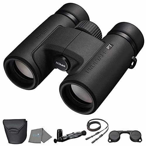 PROSTAFF P7 10x42 (16773) Black Binoculars Bundle with Lens Pen and Cleaning Cloth, Compact Binoculars for Adults for Hunting, Bird Watching, and Hiking Essentials, Zoom - style: P7 10x42