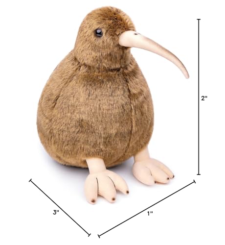 Realistic Brown Kiwi Plush Toy, Cute Little Bird Kiwi Plushie as Gift - style: 11in Kiwi Bird