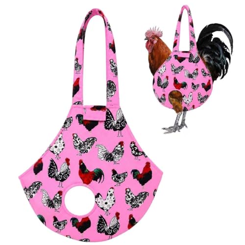 DZXZY Chicken Holder Bags Hen Sling Carry Bag Chicken Carrier with Handle Chicken Supplies Chicken Medic Bag Catching Hand Bag (Pink) - color: Pink