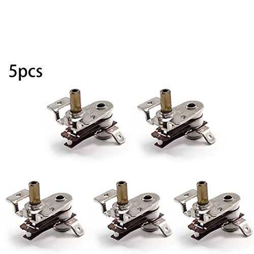 Fielect 5pcs Thermostat Adjustable Electric Heater Heating Temperature Controller 250V 16A N.C - size: 5pcs