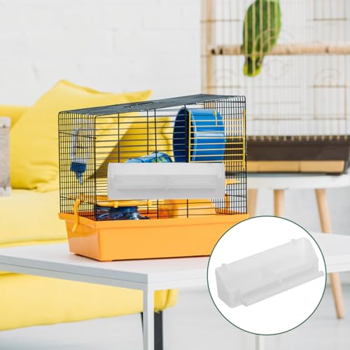 KALLORY 2pcs Automatic Hanging Bird Food Feeder Tray with Anti-Splash Design for Outdoor Garden Use, Suitable for Parrot and Cockatiel Feeding, Sturdy Bird Food Dispenser
