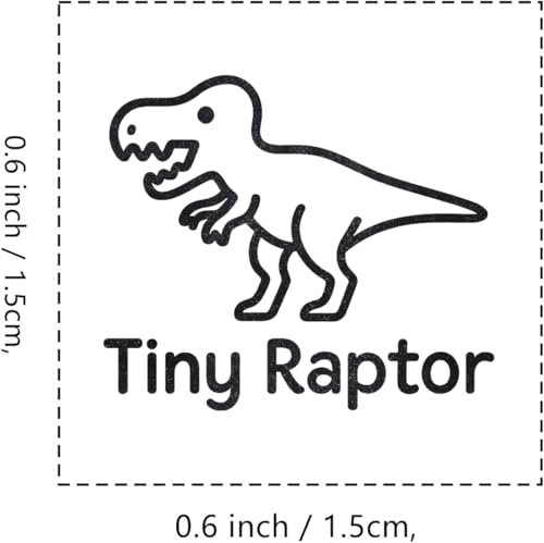 Tiny Raptor Egg Rubber Stamp, 3/5 Inch Small Mini Stamp for Scrapbooking Card Making Planner