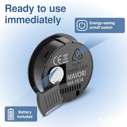 3 x Digital Hygrometer Thermometer for Indoor – Mini Humidity Meter with Accurate Sensor Temperature and Humidity Monitor for Home, Humidor, Reptile Tank – Fahrenheit (℉) /Celsius(℃)