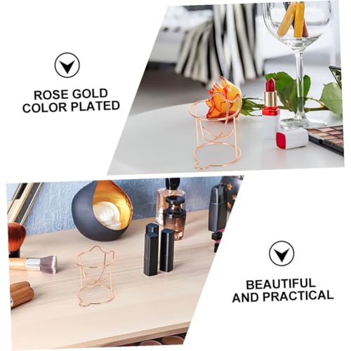 Cosmetic Sponge Puff Rack Powder Puff Holder Metal Drying Stand for Beauty Egg Storage