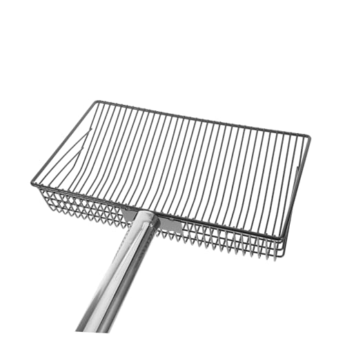Coop Chicken Scooper Handle Metal Litter Scoop for Waste Removal Goat Stalls and Cattle Pens Agricultural Cleaning Tool for Easy Sifting and Manure Management