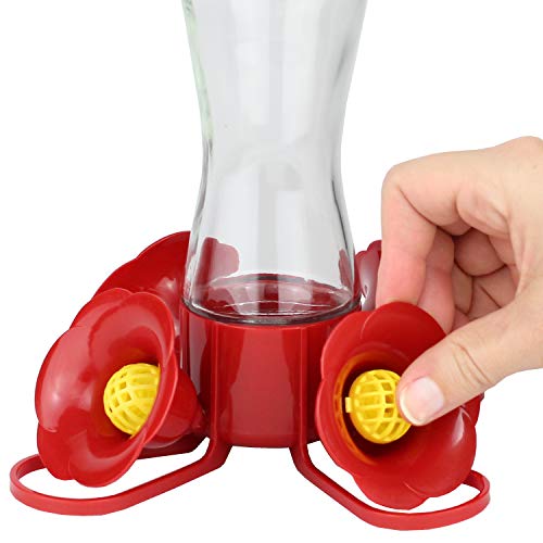 Perky-Pet Replacement Bee Guards for Hummingbird Feeders, 4-Pack | Yellow Snap-Open Design Compatible with Models 203CPBN, 203CPBR, 204CP-4, 403CP, Outdoor Bird Feeder Accessories - size: 3.04W x 1.01D ins.
