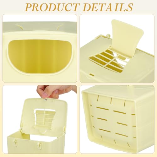 Zerodeko 4-Pack Bird Breeding Boxes Hanging Nesting Houses for Small Birds Finches Sparrows Parakeets Lovebirds with Easy Clean Design and Durable Construction 5.11X5.11X3.93 Inches