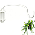 Plant Hook,12 Inch Plant Hanger Bracket Heavy Duty Wall Mounted Hooks for Hanging Bird Feeder, Flower Bracket, Anti Rust Metal Lanterns - color: White, size: 12in 1Pack