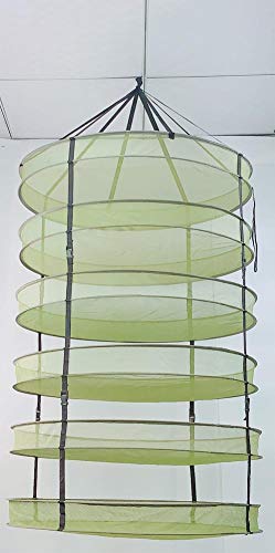 HORTIPOTS Herb Drying Rack 3 ft Hanging Dry Net 36 Inch for Curing Hydroponic Herb Vegetable Fruit Flower - size: 3.0 FT diameter