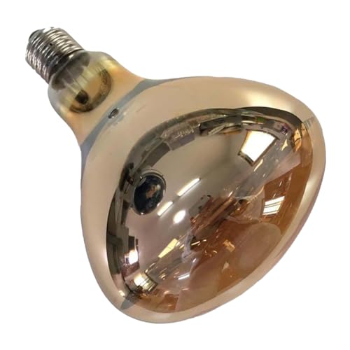 Heat Lamp Bulb 250 Watt Hard Glass Infrared Lamp Bulb for Brooder Bulb, Food Service, Bathroom, Pet, Farm Chicks Pig 120V