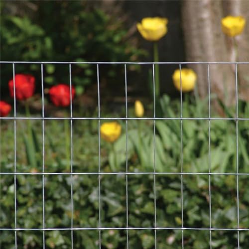 YARDGARD 1/2 in. x 1 in. Mesh Welded Wire Fence Roll, 36 in. x 100 ft., 16-Gauge Galvanized Steel Fence for Rabbit Fence, Chicken Coop, Cage Wire, Garden Protection and Small Animal Enclosures - size: 36 in. x 100 ft.