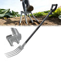 Gardening Pitchfork, 4-Tine Garden Fork 47” Heavy Duty Digging Manure Forks for Mulch Spreading Loosening Hay Potato Digging Composting Transplanting Aeration Farm Garden