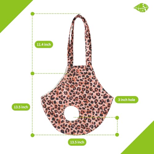 2 Pack Chicken Carrier Machine Washable Poultry Sling Bag | Gentle secure restraint for hens/roosters. Easy one-hand catch & carry. Ideal for medication, transport & daily coop care. - color: Leopard