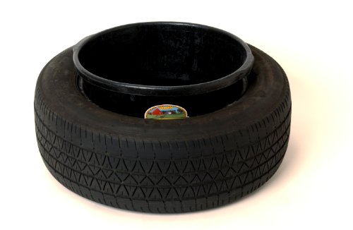 Little Giant® Heavy Duty Rubber Tub | Durable Rubber Feed Pan | Indoor & Outdoor Feed Bucket | 6.5 Gallons - size: 6.5 Gallons