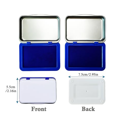 2PCS Egg Date Marking Stamp Ink Pad, 2.95 x 2.16 inches, for Fresh Eggs (Blue) - color: 2 Blue