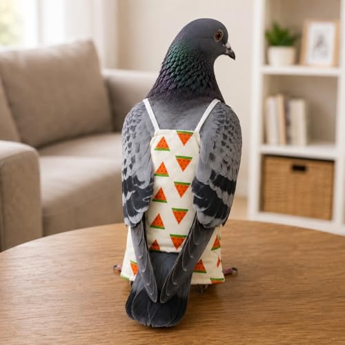 2Pcs Pigeon Diaper Pants Harness and Leash, Bird Diapers for Pigeons | Washable Reusable, Large Capacity, Parrot Diapers for Indoor & Outdoor Flying Training - size: XL