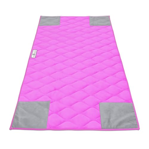 Paw Inspired PopCorner Washable Fleece Cage Liners, C&C 2x4, Pink | Reinforced Corners, Super Absorbent Mat, Bedding, Waterproof Bottom, Guinea Pigs, Ferrets, Rabbits, Hamsters, Small Animals - color: Pink, size: C&C 2X4