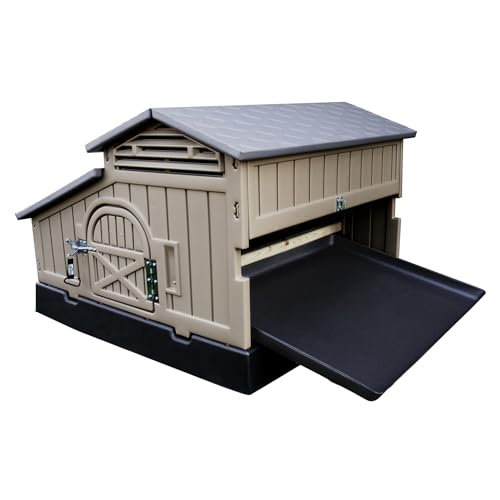 SnapLock Formex Standard Chicken Coop for 4 Chickens – Durable Plastic Hen House with Easy Assembly, Ventilation, Removable Tray & Walk-in Access | Lightweight Outdoor Casa para Gallinas - style: Standard Coop