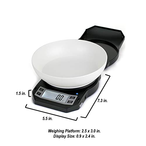 American Weigh Scales Series Digital Kitchen Weight Scale, Food Measuring Scale, Backlit LCD Screen, 1kg x 0.1g, LB-1000 - size: 1000g x 0.1g